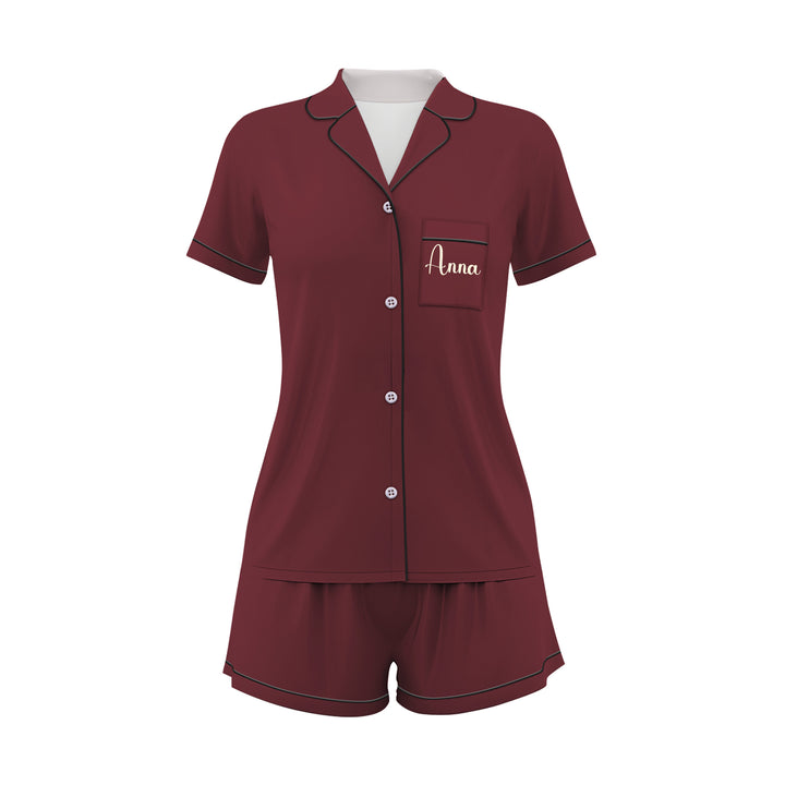 Custom Birthday Anniversary Women Short Pajamas Sets