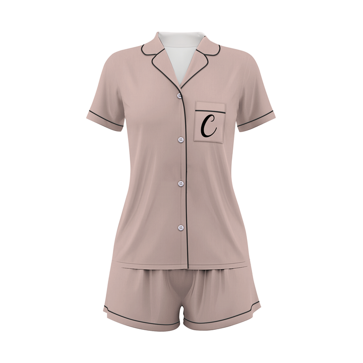 Custom Bridesmaid Wedding Satin Short Pajamas Sets