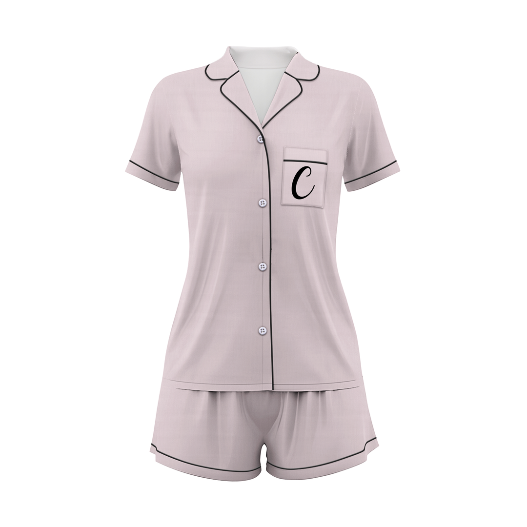 Custom Bridesmaid Wedding Satin Short Pajamas Sets