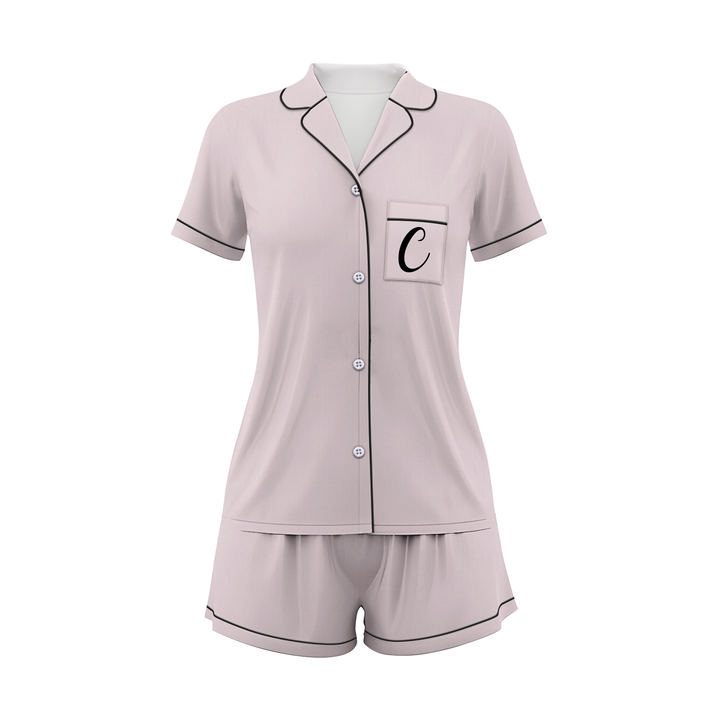 Custom Bridesmaid Wedding Satin Short Pajamas Sets