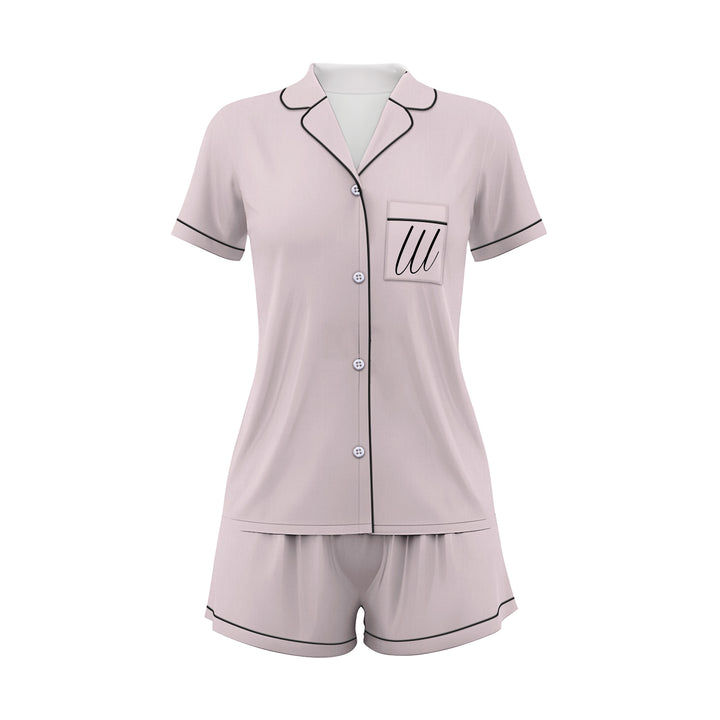 Custom Bride Bridesmaid Wedding Short Pajamas Sets