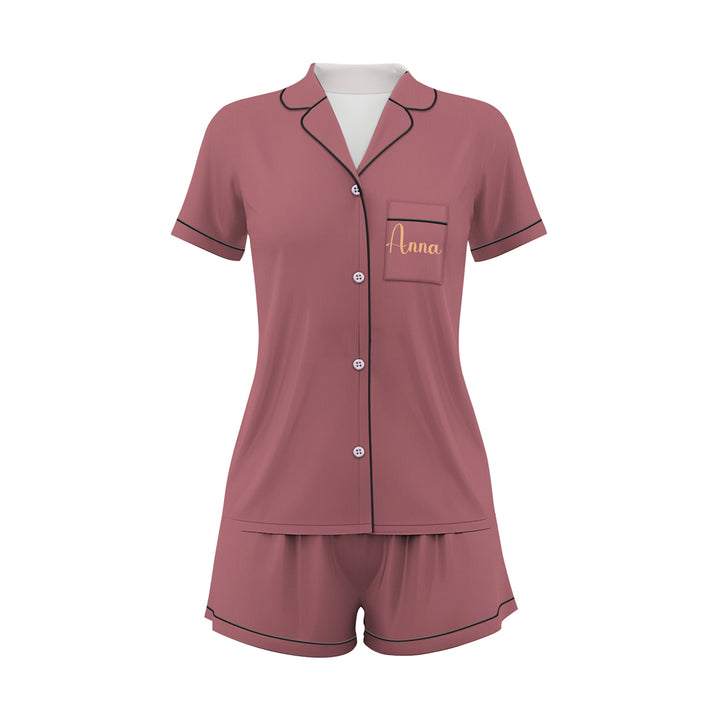 Custom Name Date Birthday Short Pyjamas Sets