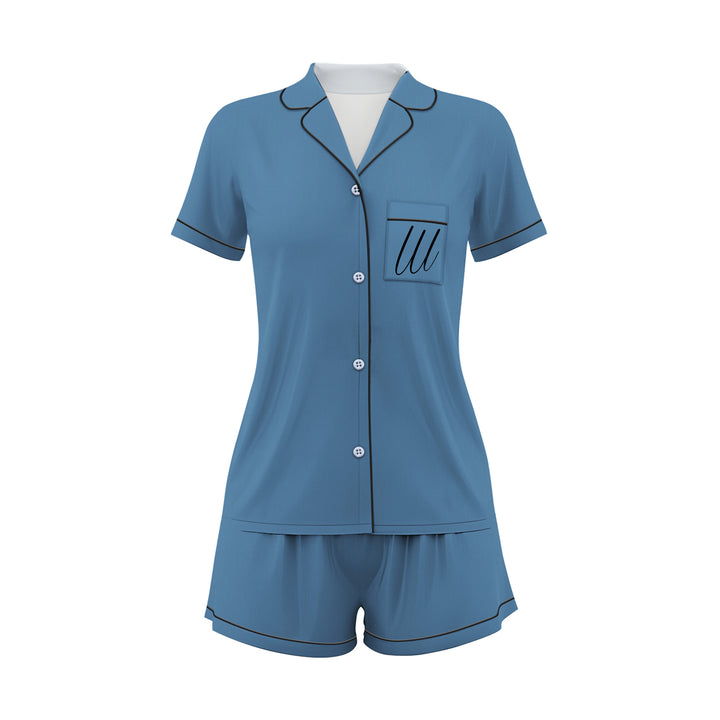 Custom Bride Bridesmaid Wedding Short Pajamas Sets