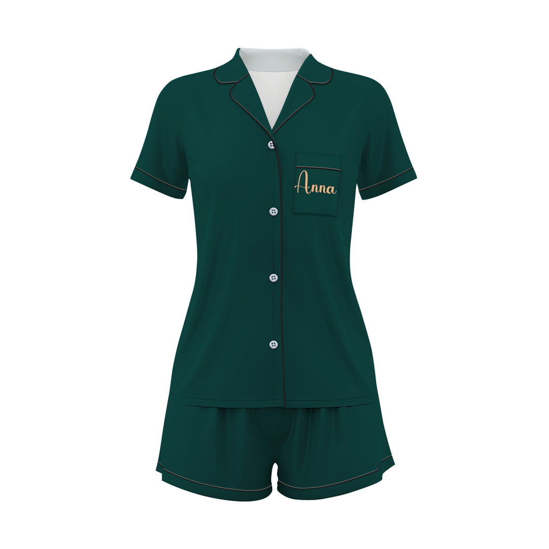 Custom Name Date Birthday Short Pyjamas Sets