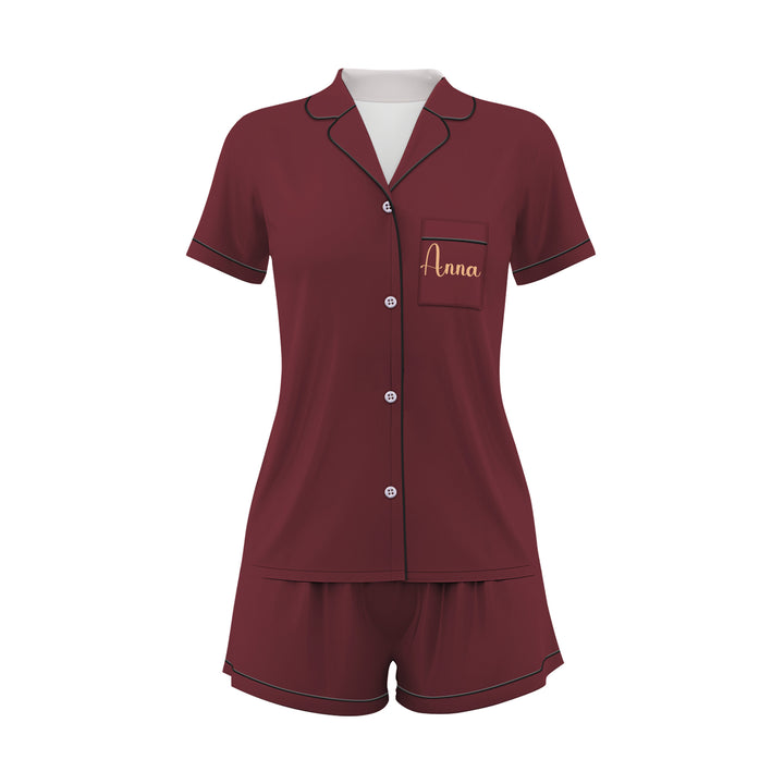 Custom Name Date Birthday Short Pyjamas Sets