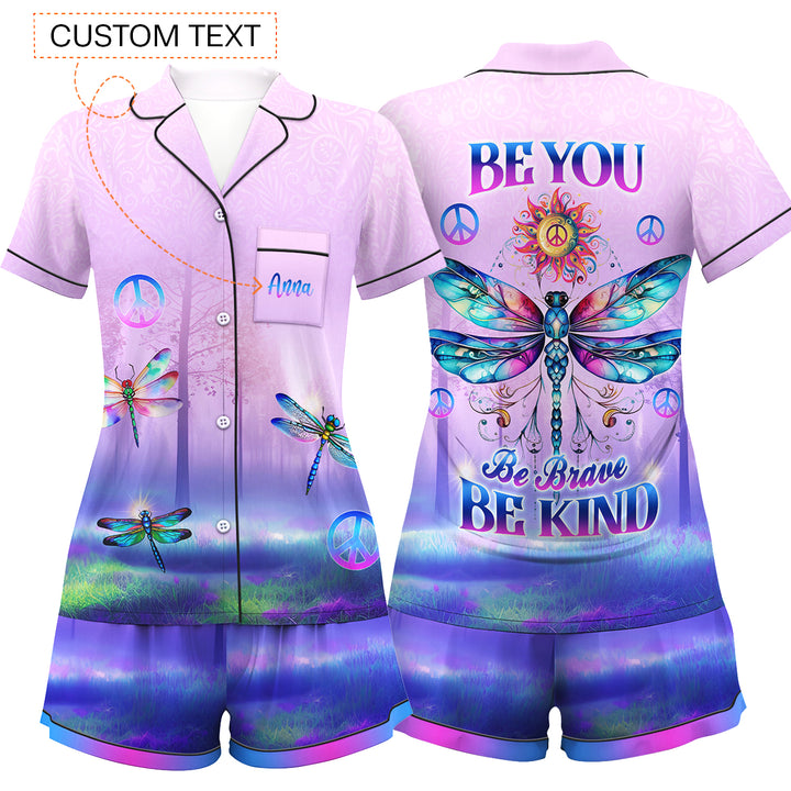 Custom Hippie Be You Short Pajamas Set