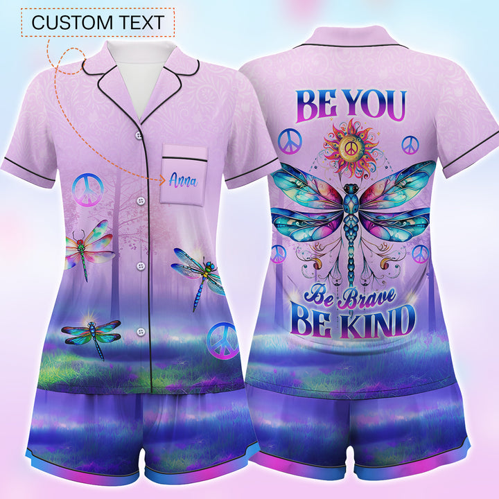 Custom Hippie Be You Short Pajamas Set