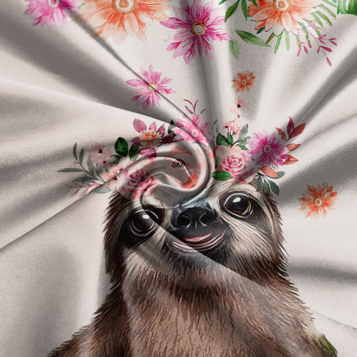 Custom Sloth Just A Girl Who Loves Sloths Short Pajamas Set