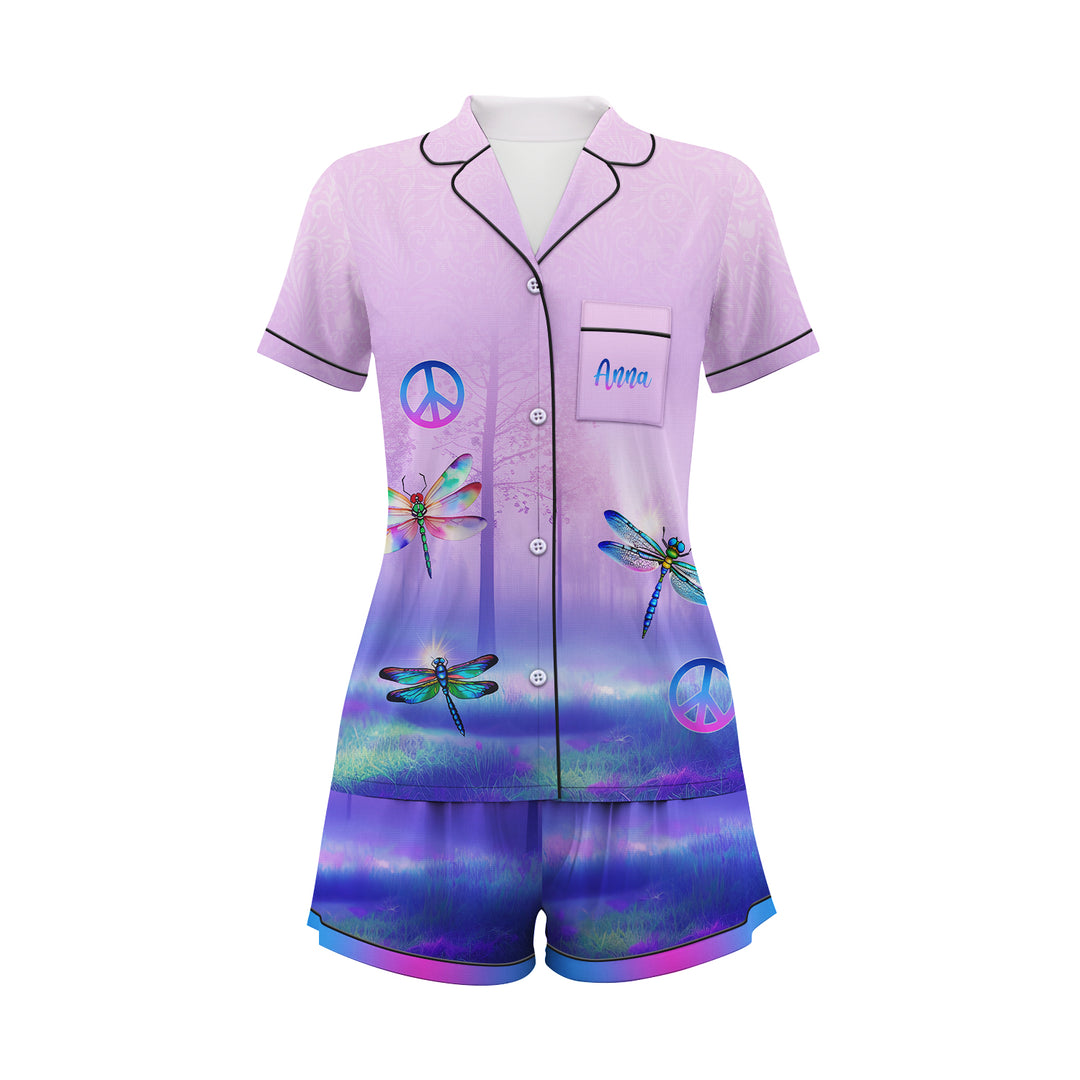 Custom Hippie Be You Short Pajamas Set