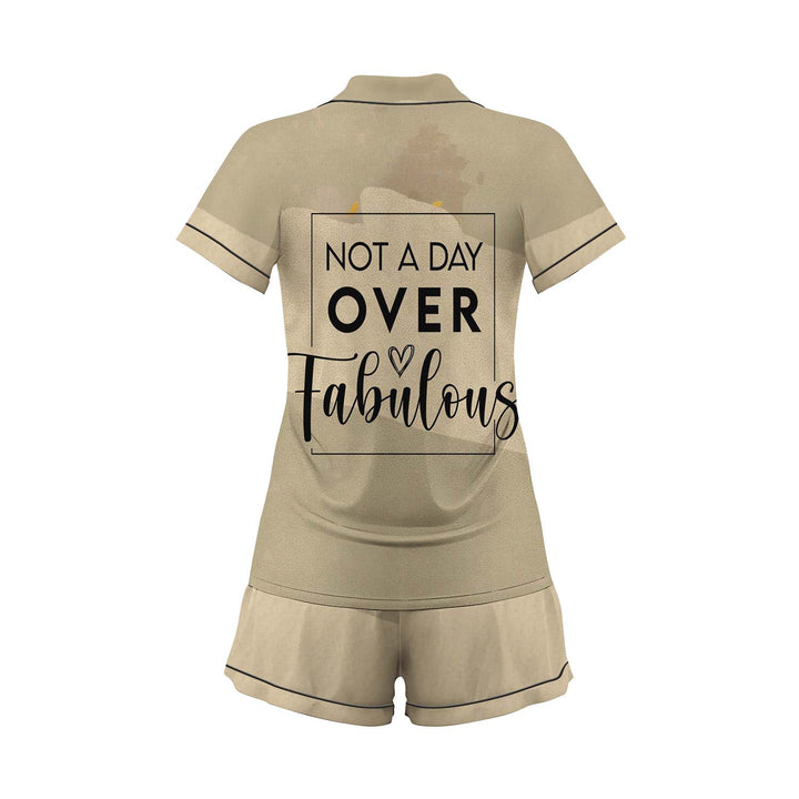 Personalize Name Satin Short Pyjamas Set