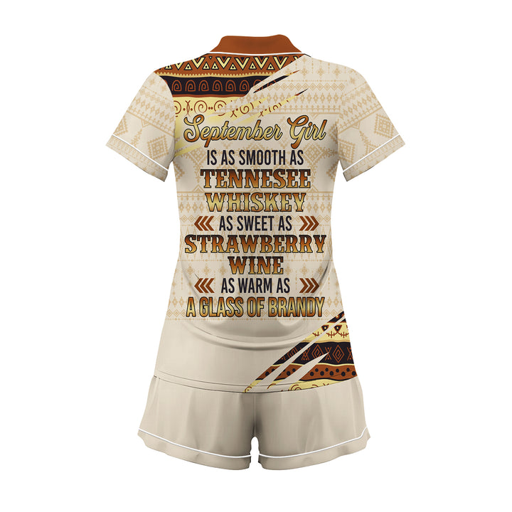 Custom Name and Month Short Pajamas Set