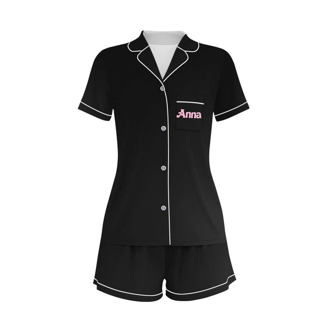 Personalize Name Birthday Month Short Pyjamas Sets